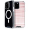 Pink and White Stripes iPhone 13 Pro Max MagSafe Case