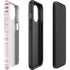 Pink and White Stripes iPhone 14 Plus Impact Case