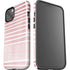 Pink and White Stripes iPhone 15 Plus Impact Case