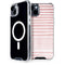Pink and White Stripes iPhone 15 Plus MagSafe Case