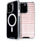 Pink and White Stripes iPhone 14 Pro MagSafe Case