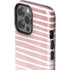 Pink and White Stripes iPhone 14 Pro Max Impact Case