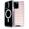 Pink and White Stripes iPhone 14 Pro Max MagSafe Case
