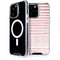 Pink and White Stripes iPhone 15 Pro Max MagSafe Case