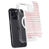 Pink and White Stripes iPhone 15 Pro Max MagSafe Case