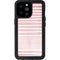 Pink and White Stripes iPhone 14 Pro Max Waterproof Case