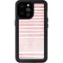 Pink and White Stripes iPhone 14 Pro Max Waterproof Case