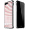 Pink and White Stripes iPhone 7/8 Plus Clear Case