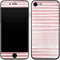 Pink and White Stripes iPhone 7 Skin