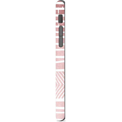 Pink and White Stripes iPhone 8 Pro Case