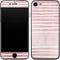 Pink and White Stripes iPhone 8 Skin