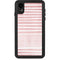 Pink and White Stripes iPhone XR Waterproof Case