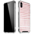 Pink and White Stripes iPhone XS Max Clear Case