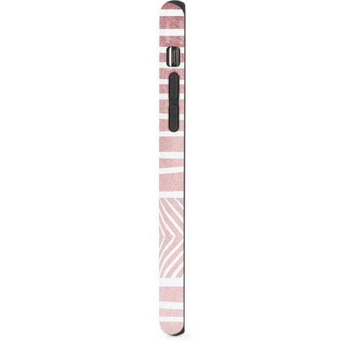Pink and White Stripes iPhone XS Pro Case