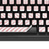 Pink and White Stripes K95 RGB PLATINUM Mechanical Gaming Keyboard Skin