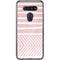 Pink and White Stripes LG K51/Q51 Clear Case