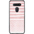 Pink and White Stripes LG K51/Q51 Clear Case