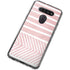 Pink and White Stripes LG K51/Q51 Clear Case