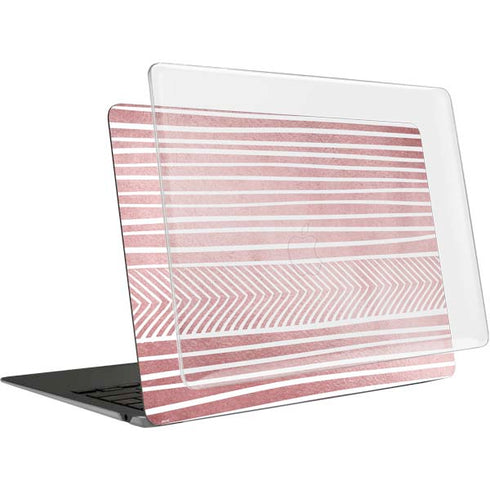 Pink and White Stripes MacBook Air 13in (2020) Case plus Skin