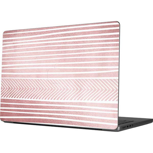 Pink and White Stripes MacBook Pro 14in (2021-24) Skin