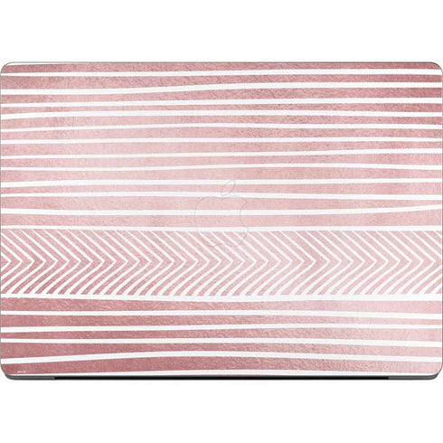 Pink and White Stripes MacBook Pro 14in (2021-24) Skin