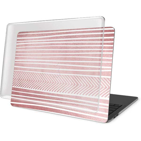Pink and White Stripes MacBook Pro 15in (2016-19) Case plus Skin