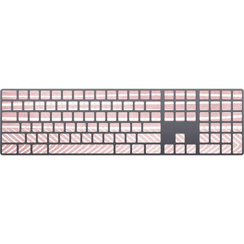 Pink and White Stripes Magic Keyboard with Numeric Keypad Skin