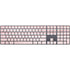 Pink and White Stripes Magic Keyboard with Numeric Keypad Skin