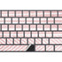 Pink and White Stripes Magic Keyboard with Numeric Keypad Skin