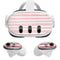 Pink and White Stripes Meta Quest 3 Skin