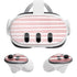 Pink and White Stripes Meta Quest 3 Skin
