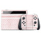Pink and White Stripes Nintendo Switch OLED (2021) Skin