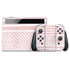 Pink and White Stripes Nintendo Switch OLED (2021) Skin