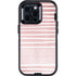 Pink and White Stripes Otterbox Defender iPhone Skin