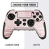 Pink and White Stripes PlayStation Scuf Vantage 2 Controller Skin