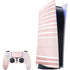 Pink and White Stripes PS5 Digital Edition Bundle Skin