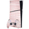 Pink and White Stripes PS5 Slim Digital Edition Bundle Skin