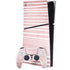 Pink and White Stripes PS5 Slim Digital Edition Bundle Skin