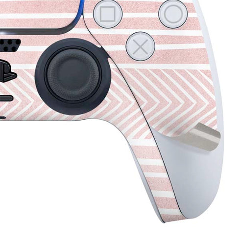 Pink and White Stripes PS5 Slim Digital Edition Bundle Skin