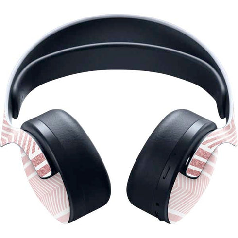 Pink and White Stripes PULSE 3D Wireless Headset for PS5 Skin