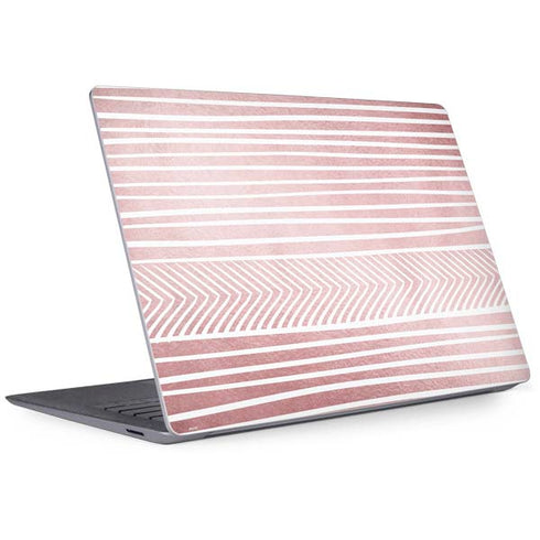 Pink and White Stripes Surface Laptop 3 13.5in Skin