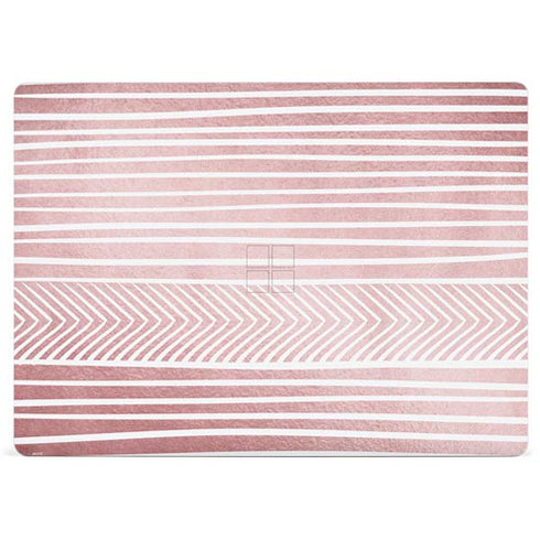 Pink and White Stripes Surface Laptop 3 13.5in Skin