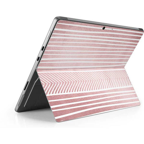 Pink and White Stripes Surface Pro 9 Skin
