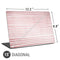 Pink and White Stripes Universal Laptop 15in (12.2 x 8.8in) Skin