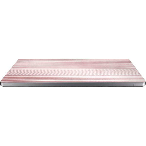 Pink and White Stripes Universal Laptop 15in (12.2 x 8.8in) Skin