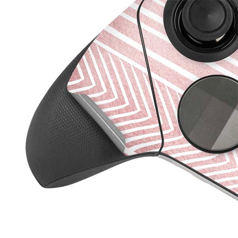 Pink and White Stripes Xbox Elite Wireless Controller Series 2 Skin