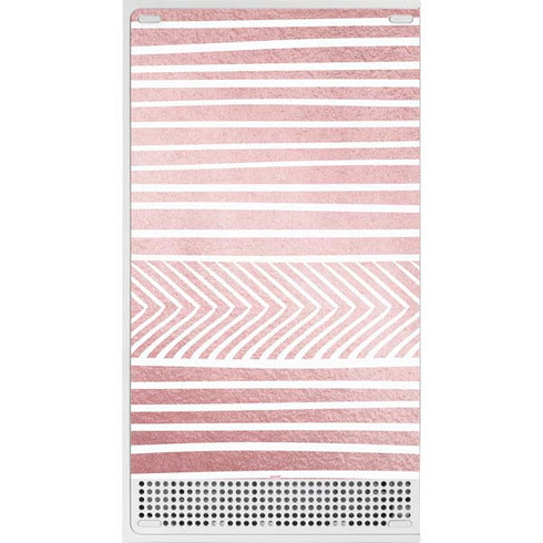Pink and White Stripes Xbox Series S Skins