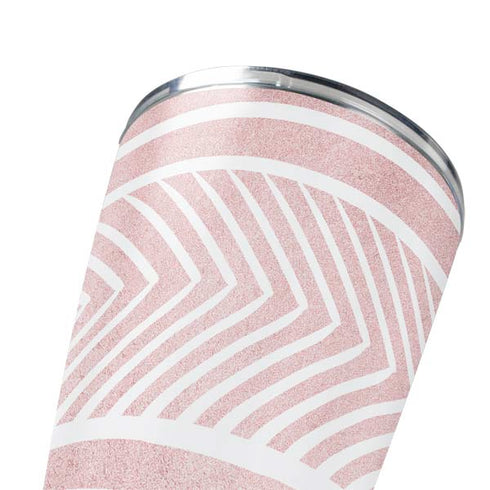 Pink and White Stripes Yeti 20oz Tumbler Skin