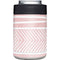 Pink and White Stripes Yeti Colster Can Insulator Skin