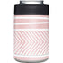 Pink and White Stripes Yeti Colster Can Insulator Skin